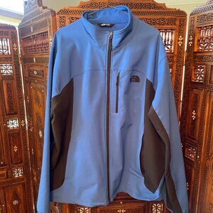North Face Blue and Black Jacket Mens XXL